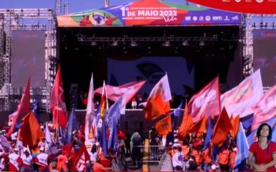 Centrais sindicais realizam evento do 1º de Maio em SP