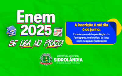 Inscrições abertas para o Enem 2025: prazo vai até 6 de junho