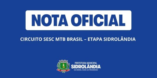 COMUNICADO da Prefeitura Municipal de Sidrolândia