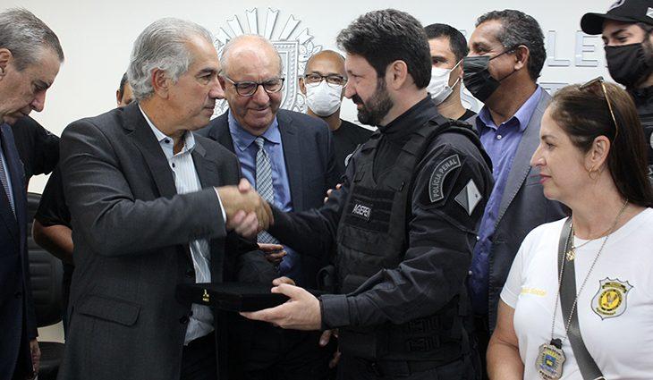 Reinaldo Azambuja entrega projeto que regulamenta Polícia Penal e reforça segurança do Estado Reinaldo Azambuja entrega projeto que regulamenta Polícia Penal e reforça segurança do Estado