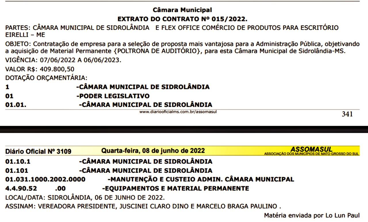 “POLTRONAS” da Câmara Municipal custarão mais de R$ 409.000,00 “POLTRONAS” da Câmara Municipal custarão mais de R$ 409.000,00