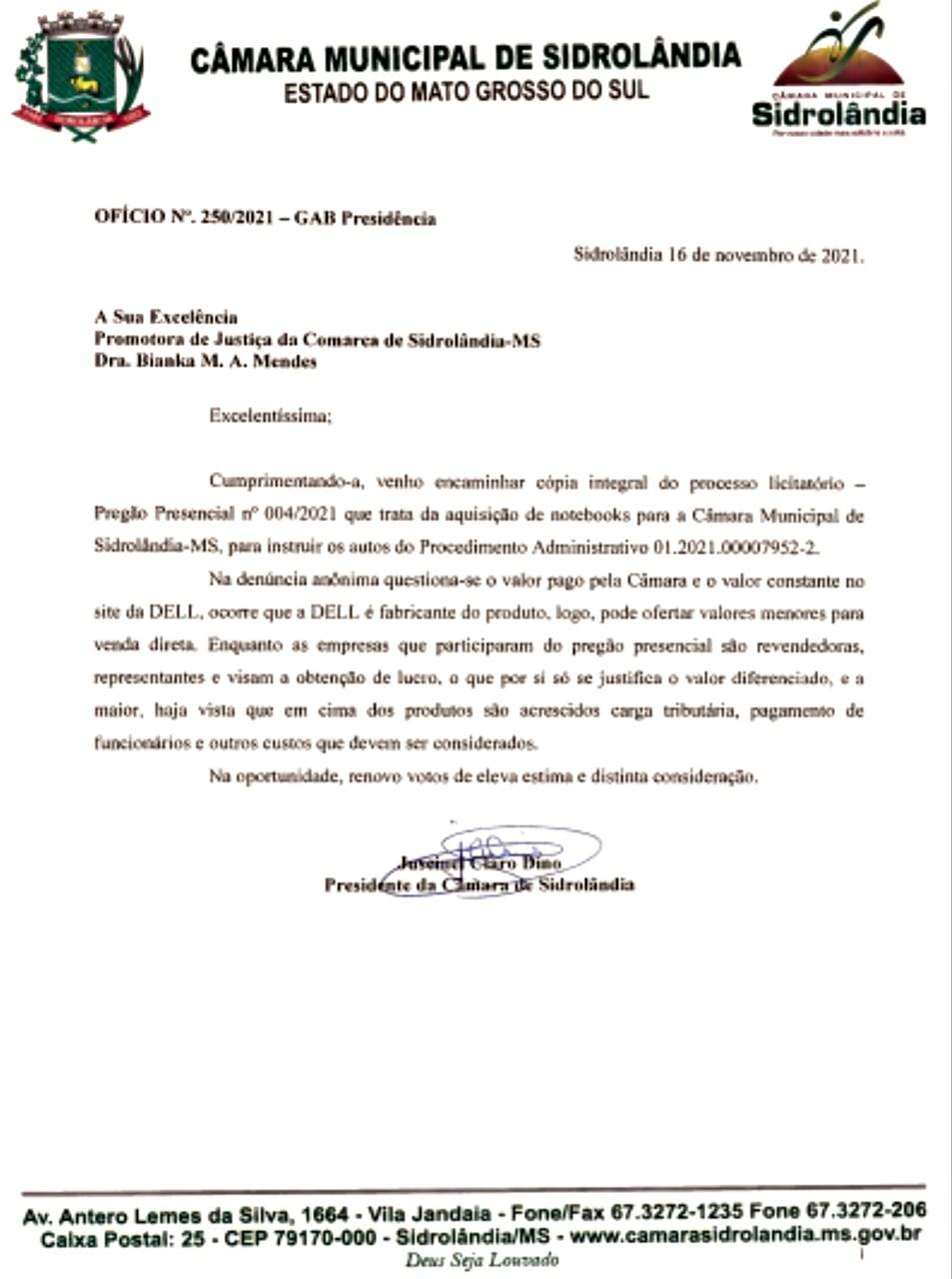 MP investiga a Câmara por suposto superfaturamento na compra de “NOTEBOOKS” MP investiga a Câmara por suposto superfaturamento na compra de “NOTEBOOKS”