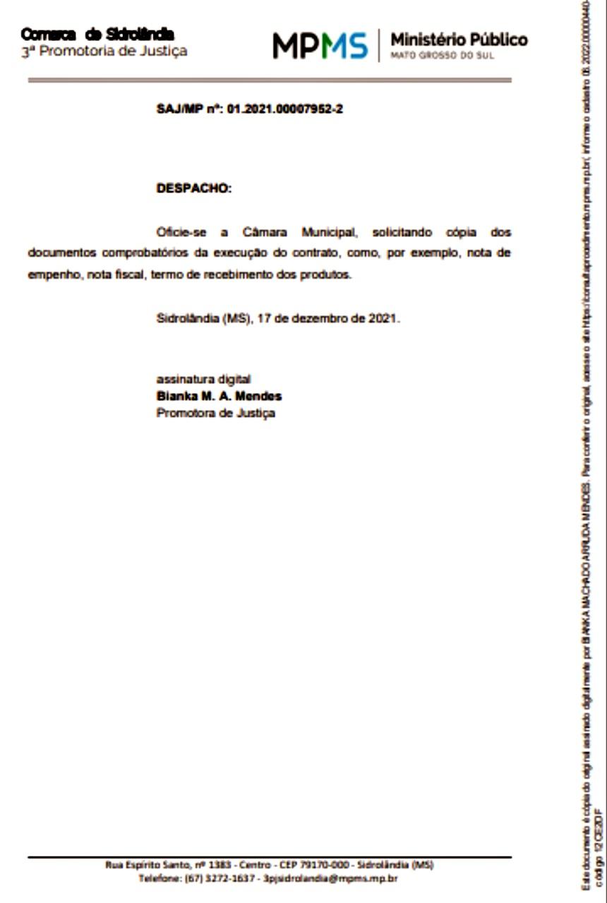 MP investiga a Câmara por suposto superfaturamento na compra de “NOTEBOOKS” MP investiga a Câmara por suposto superfaturamento na compra de “NOTEBOOKS”