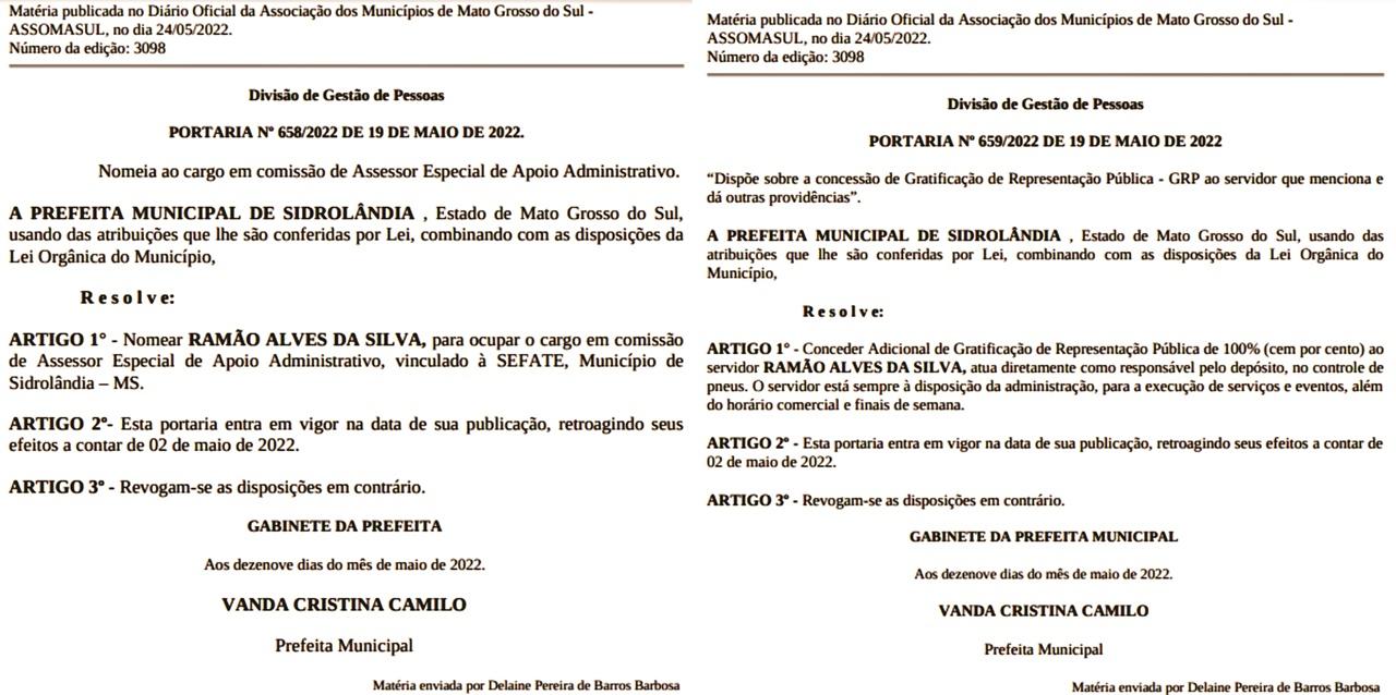 Prefeita Vanda camilo (PP)  nomeou 12 “COMISSIONADOS” no mês de “MAIO” Prefeita Vanda camilo (PP)  nomeou 12 “COMISSIONADOS” no mês de “MAIO”