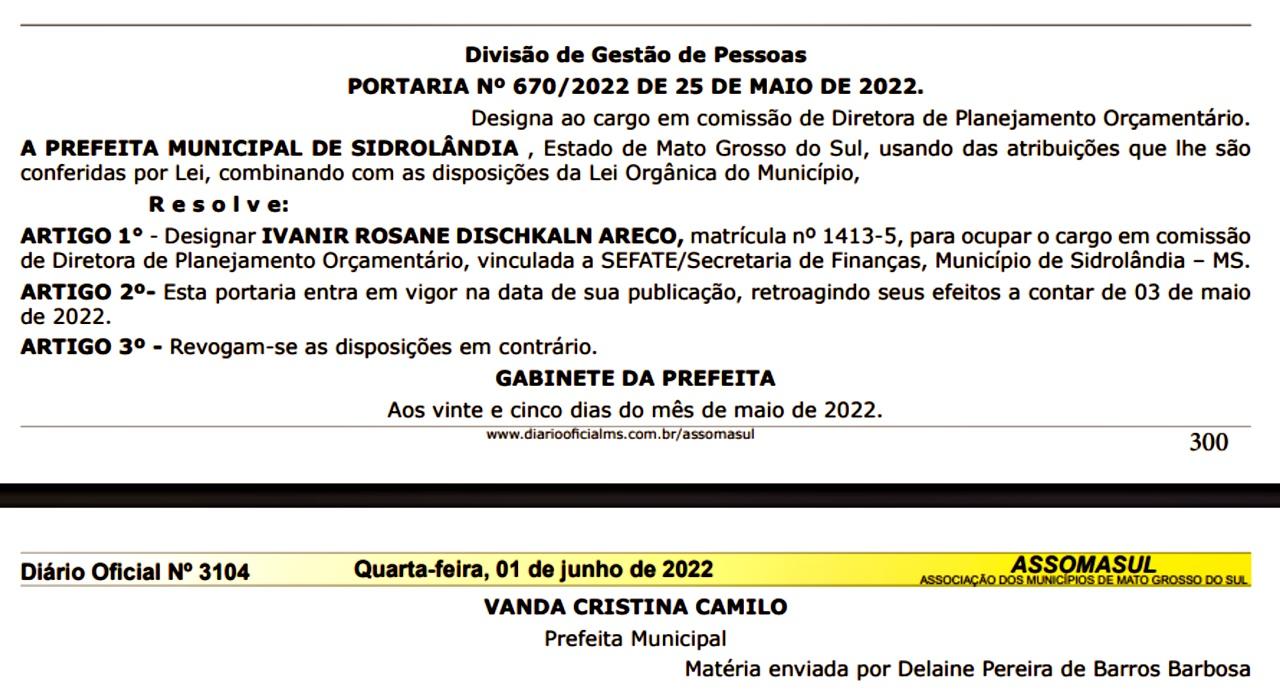 Prefeita nomeou 14 “COMISSIONADOS” no mês de “JUNHO” Prefeita nomeou 14 “COMISSIONADOS” no mês de “JUNHO”