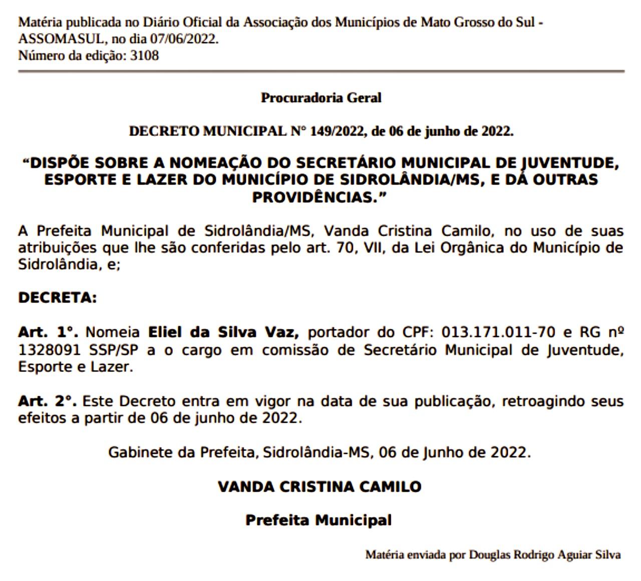 Prefeita nomeou 14 “COMISSIONADOS” no mês de “JUNHO” Prefeita nomeou 14 “COMISSIONADOS” no mês de “JUNHO”