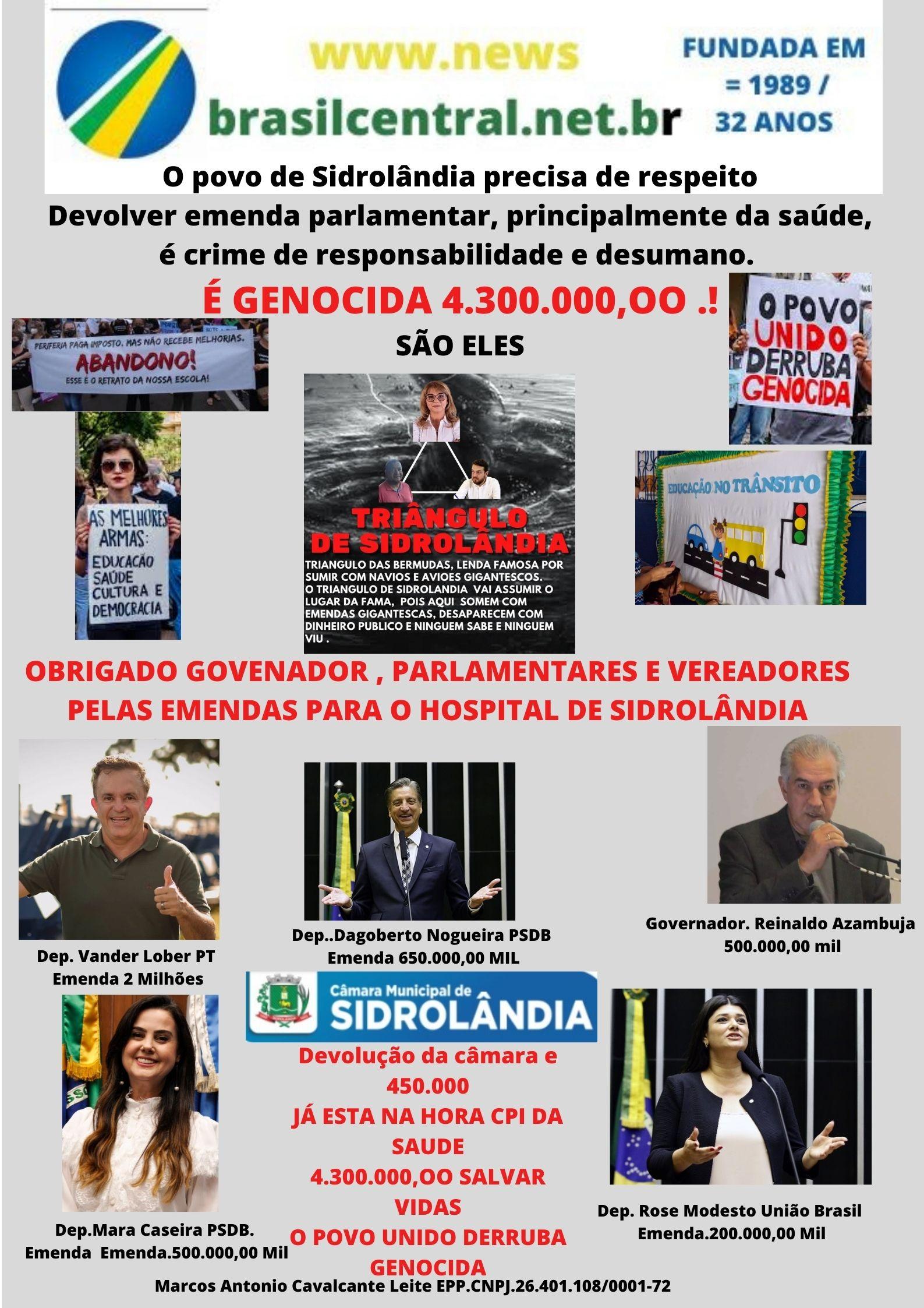 Ministério Público solicita esclarecimentos sobre recebimento das emendas destinadas ao Hospital em Sidrolândia Ministério Público solicita esclarecimentos sobre recebimento das emendas destinadas ao Hospital em Sidrolândia