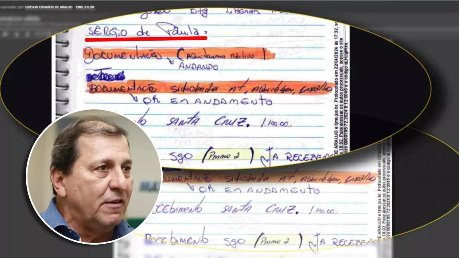 Empreiteira que tinha caderno com nome de Sérgio de Paula é investigada em novo inquérito Empreiteira que tinha caderno com nome de Sérgio de Paula é investigada em novo inquérito