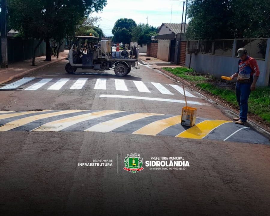 Prefeitura de Sidrolândia inicia revitalização da sinalização de trânsito nas escolas Comunicação Prefeitura, Prefeitura de Sidrolândia inicia revitalização da sinalização de trânsito nas escolas Comunicação Prefeitura,