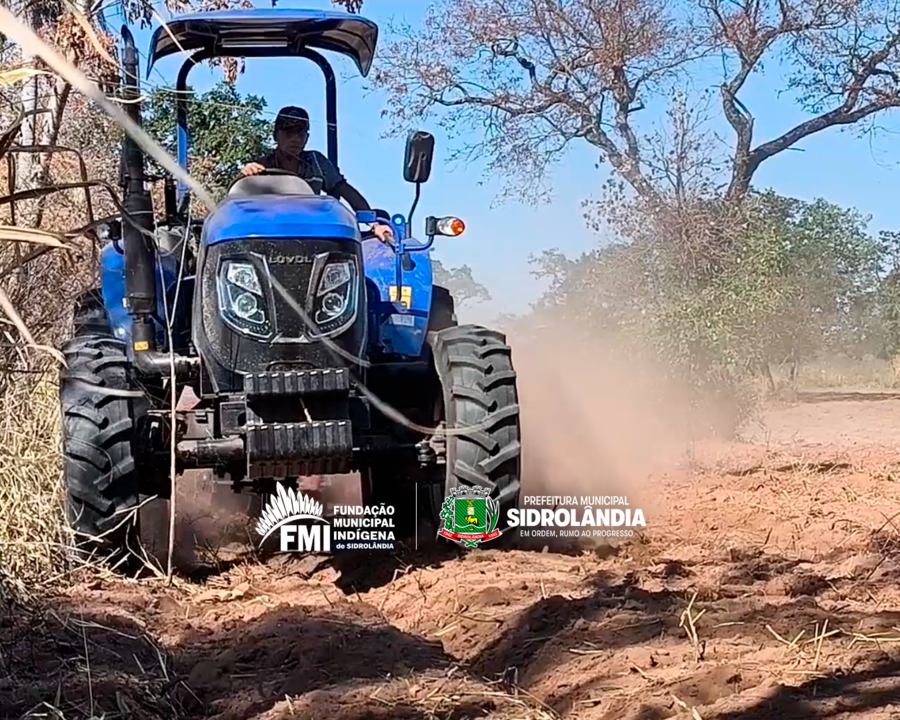 Ação da Prefeitura de Sidrolândia beneficia 80 agricultores indígenas com preparo de solo e incentivo à produção Ação da Prefeitura de Sidrolândia beneficia 80 agricultores indígenas com preparo de solo e incentivo à produção