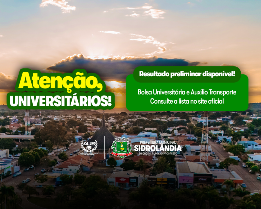 Resultado preliminar dos programas Bolsa Universitária e Auxílio Transporte já está disponível Resultado preliminar dos programas Bolsa Universitária e Auxílio Transporte já está disponível