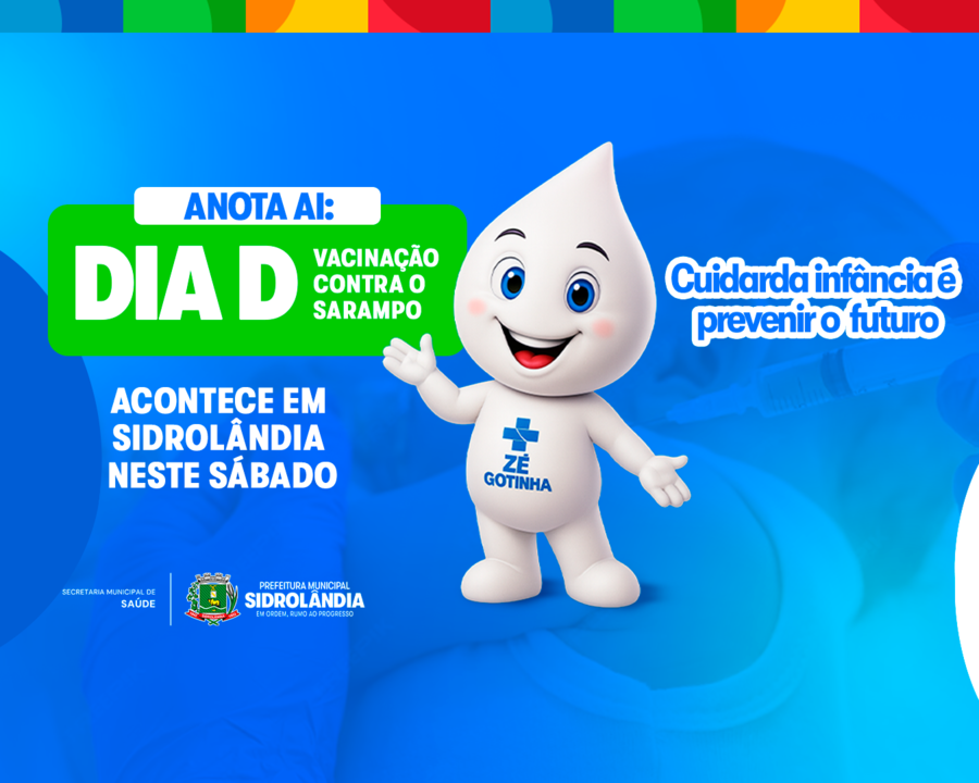 Dia D da vacinação contra o sarampo acontece em Sidrolândia neste sábado