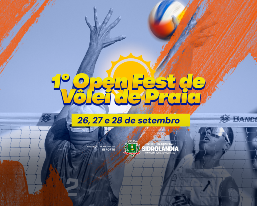 Esporte: estão abertas as inscrições para o 1º Open Fest de Vôlei de Praia em Sidrolândia Esporte: estão abertas as inscrições para o 1º Open Fest de Vôlei de Praia em Sidrolândia