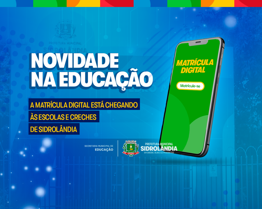 Sidrolândia inicia implantação da Matrícula Digital em escolas e creches municipais
