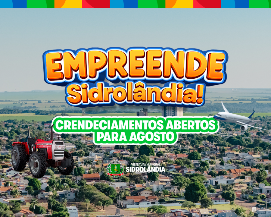 Empreende Sidrolândia abre credenciamentos de agosto para fornecimento de produtos e prestação de serviços, confira