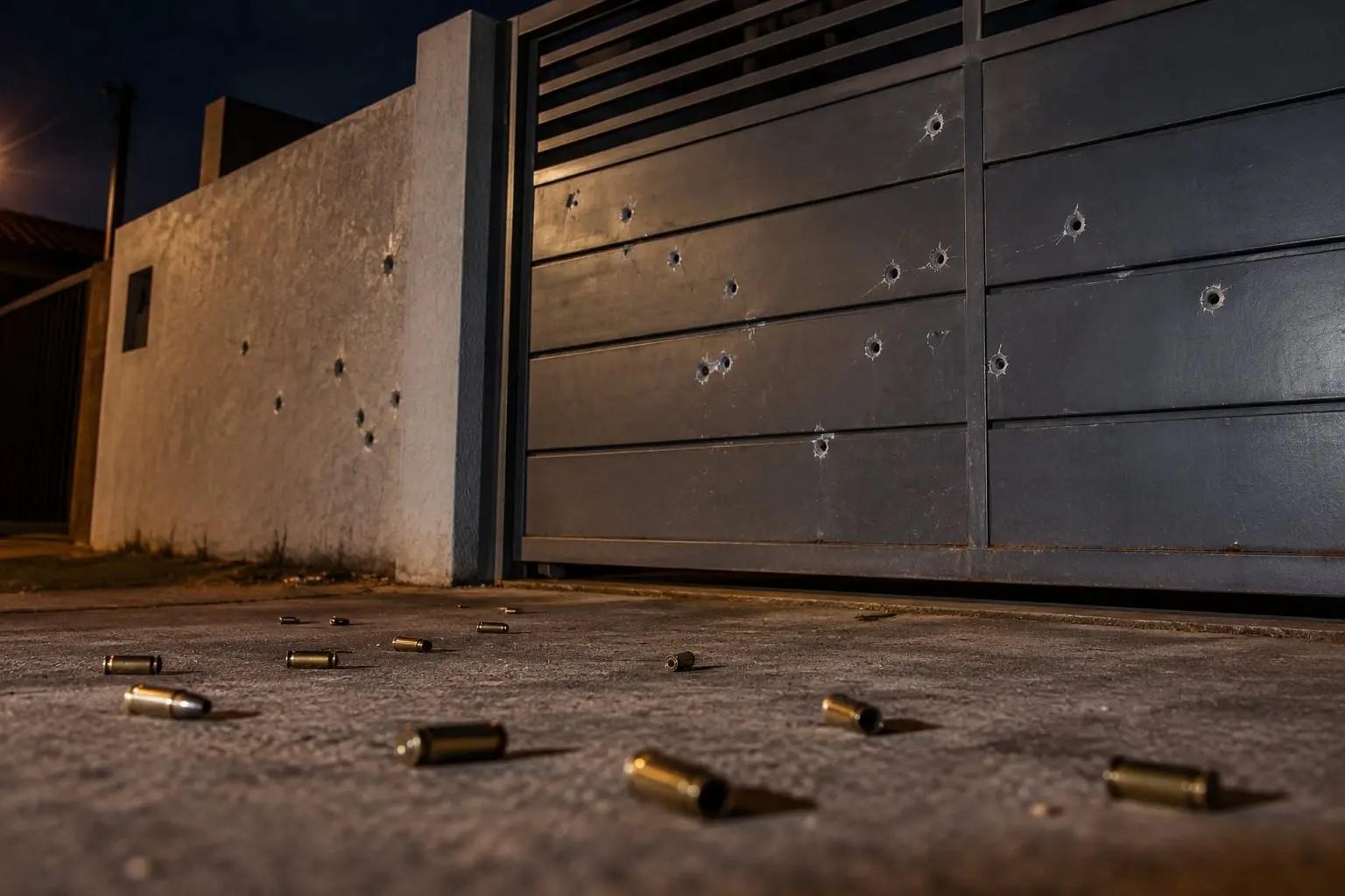 Casa é alvo de tiros durante a madrugada em Sidrolândia