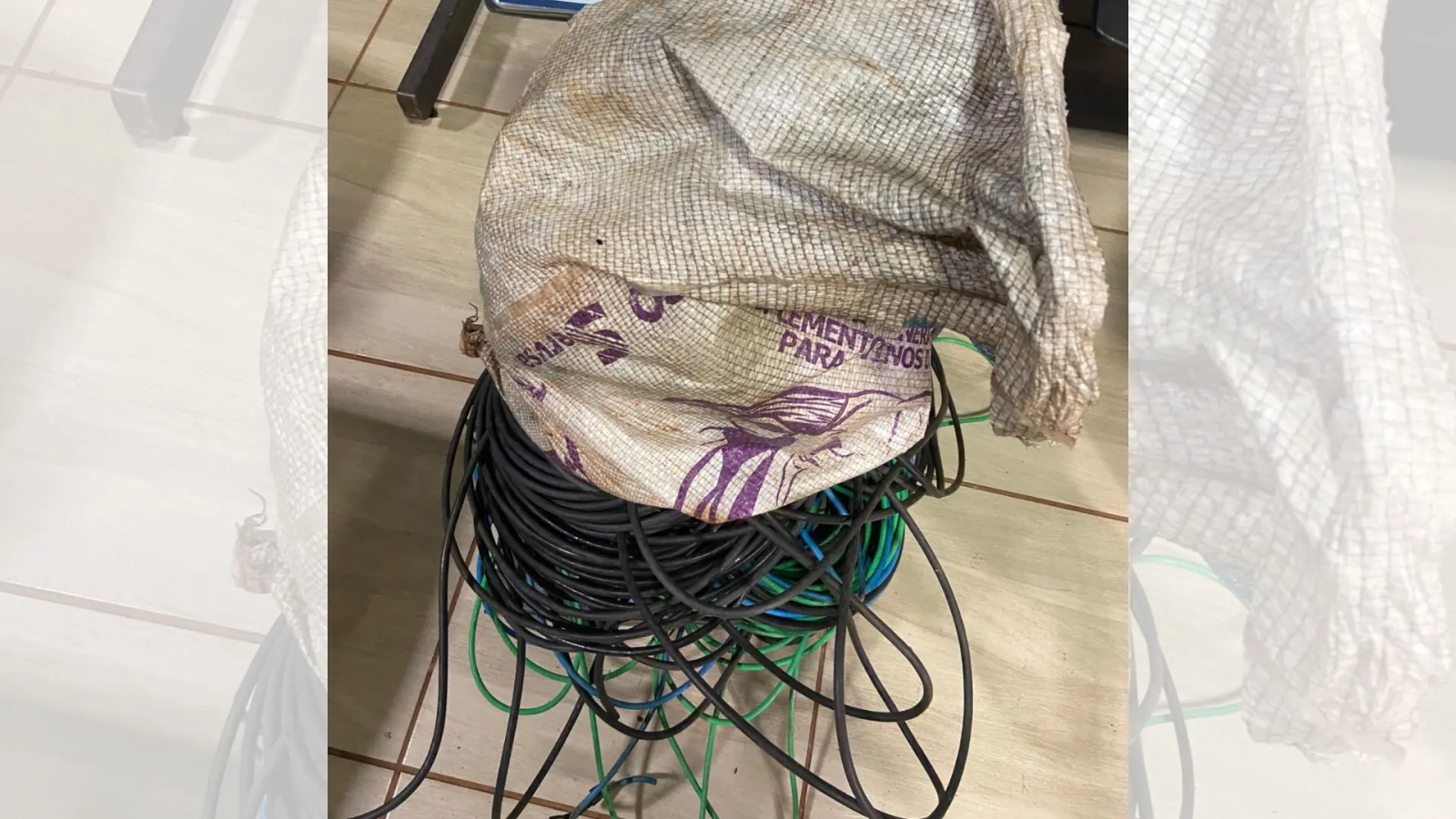 Trio é preso com quase 40 kg de fios de cobre furtados de instalação subterrânea em Sidrolândia